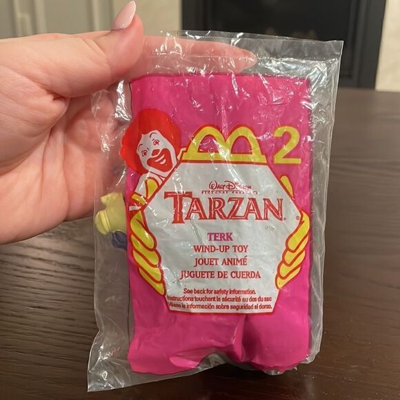 Lot of 4 Walt Disney Tarzan on Video McDonalds Happy Meal Toys NWT Sealed in Pkg - Picture 2 of 9